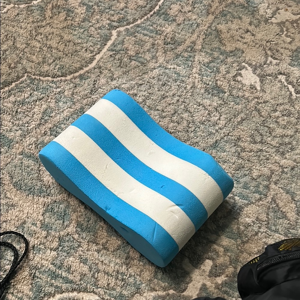 Blue and White Foam Pull Bouy